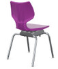Flavors 18" Noodle Chair with Chrome Frame  - Smith System 11851#CHR Purple **Extended lead time color