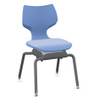 Flavors 16"H Noodle Chair with Platinum Legs - Smith System 11852#PLT Blueberry **Extended lead time color