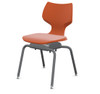 Flavors 18"H Noodle Chair with Platinum Legs - Smith System 11851#PLT Orange **Extended lead time color