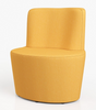 Flowform Learn Lounge Single Seat, Apricot - Smith System 55010