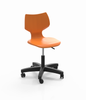  Flavors Adjustable Height Chair with Casters - Smith System 11840# Orange **Extended lead time color
