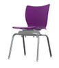 Groove 18"H Noodle Chair - Smith System 33851
Purple Seat with Chrome Frame **Extended lead time