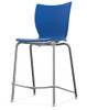 Groove 24"H Fixed Height Stool - Smith System 33889
Persian Blue Seat with Chrome Legs