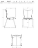 Groove Stack Chair, 16" Spec Sheet - Smith System