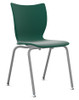 Groove 18"H Stack Chair - Smith System 33849
Forest Green Seat with Platinum Legs **Extended lead time