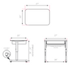 Silhouette Single-Student Desk Diagram- Smith System