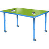 Dry Erase Velocity Rectangle Activity Table with Adjustable Height - Allied 