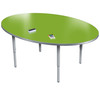 Dry Erase Velocity Oval Activity Table with Adjustable Height - Allied 