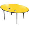 Dry Erase Velocity Oval Activity Table with Adjustable Height - Allied VEL00OVAL 