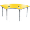 Velocity Span Shaped Dry Erase Table with Adjustable Height - Allied USA 