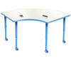 Velocity Span Shaped Dry Erase Table with Adjustable Height - Allied USA 