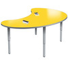 Velocity Sweep Shaped Dry Erase Table with Adjustable Height - Allied USA
