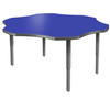Velocity Flower Shaped Activity Table with Adjustable Height - Allied USA VEL60FL