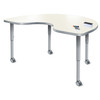 Velocity Kidney Shaped Dry Erase Table with Adjustable Height - Allied USA 