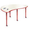 Velocity Merge Shaped Dry Erase Table with Adjustable Height - Allied USA