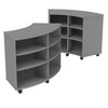 Double-Sided Curved Mobile Bookcase - Marco 4670-60