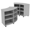 Double-Sided Curved Mobile Bookcase - Marco 4670-60