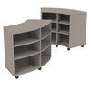 Double-Sided Curved Mobile Bookcase - Marco 4670-60