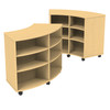 Double-Sided Curved Mobile Bookcase - Marco 4670-60