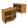 Double-Sided Curved Mobile Bookcase - Marco 4670-60