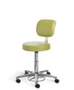 Foot Activated Stool with Back - OM Seating CL15