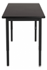 High Pressure Laminate Adjustable Height Steel Frame Science Table - NPS **24"W x 60"L - Black Frame**