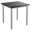 Epoxy Fixed Height Steel Frame Science Table - NPS **30"W x 30"L - Grey Frame**