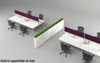 KASKAD Wide Rectangle Planter - Magnuson Group KAS-0936 **Configuration Example - All Planters Sold Separately**
