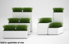 KASKAD Wide Rectangle Planter - Magnuson Group KAS-0936 **Configuration Example - All Planters Sold Separately**