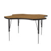 Clover Adjustable High Pressure Laminate Designer Activity Table, Shown Without Matching Edge Band - Correll A48-CLO-Designer