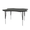 Clover Adjustable High Pressure Laminate Designer Activity Table, Shown Without Matching Edge Band - Correll A48-CLO-Designer