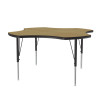 Clover Adjustable High Pressure Laminate Designer Activity Table, Shown Without Matching Edge Band - Correll A48-CLO-Designer