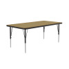 Rectangle Adjustable Height Designer High Pressure Laminate Activity Table, Shown Without Matching Edge Band - Correll