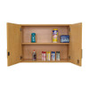Wall Cabinet with Locking Doors - Tot Mate TM231 (two shelves) Wall Cabinet with Locking Doors - Tot Mate TM231 (two shelves)