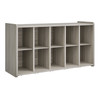 Wall Storage with 10 Cubbies - Tot Mate TM2410 (Shadow Elm Gray Shown)