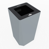 KASTA 22 Gallon Waste Receptacle - Magnuson Group KST-1612L **Waste Opening**