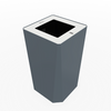 KASTA 22 Gallon Waste Receptacle - Magnuson Group KST-1612L **Waste Opening**