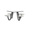 J-Leg Square Anchor Table - Cortech 42SDAB