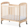 Next Gen Serenity Fixed-Side Compact Wooden Crib - Foundations Natural/Fixed/ClearView/Slatted