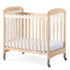 Next Gen Serenity Fixed-Side Compact Wooden Crib - Foundations Natural/Fixed/MirrorView™/Slatted