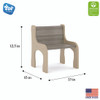 Activity Chair Set of 2 - Tot Mate TM213  **Shadow Elm - 8" Seat Height **