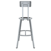 Titan Steel Seat Fixed Height Stool - NPS TTSG **30"H  - With Optional Backrest**