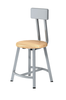 Titan Butcherblock Seat Stool - NPS TTSG **18"H - Fixed Height with Optional Backrest**