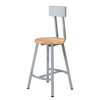 Titan Butcherblock Seat Stool - NPS TTSG **24"H - Fixed Height with Optional Backrest**