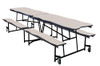 Mobile Bedrock Cafeteria Table with Benches - NPS MBTB