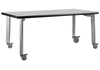 High Pressure Laminate Fixed Height Titan Table - NPS **Casters at 40"H**