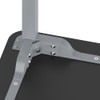 Butcherblock Adjustable Height Heavy Duty Designer Table - NPS **Steel tabletop tube ends link with corner brackets**