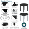 Chem-Res Fixed Height Heavy Duty Round Activity Table - NPS **Standard Features**