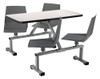 Cluster Swivel Booth with Whiteboard Top - NPS