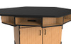 Hexagon Science Workstation with Epoxy Top - NPS with Book Boxes